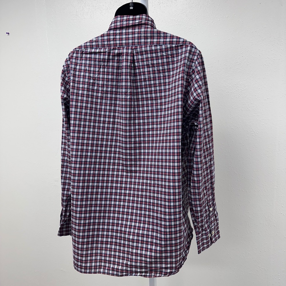 Ralph Lauren Plaid Button Down Shirt Long Sleeve Classic Fit Size 17 - Picture 9 of 12